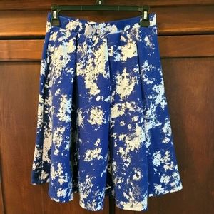 Lularoe Blue Silver Skirt